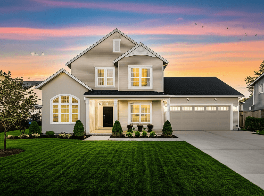 A well-maintained rental property